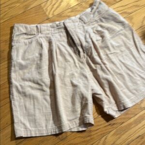 Free people Beige Linen Shorts